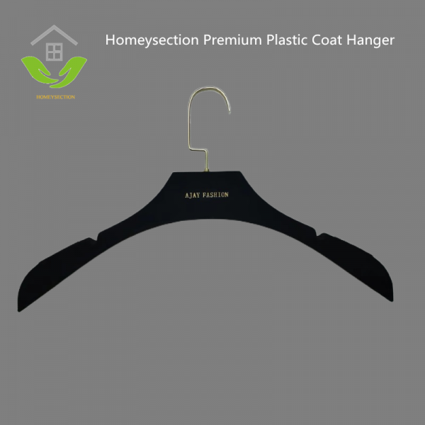 HSPLT283005V Premium Velvet Flocking Antislip Plastic Hangers