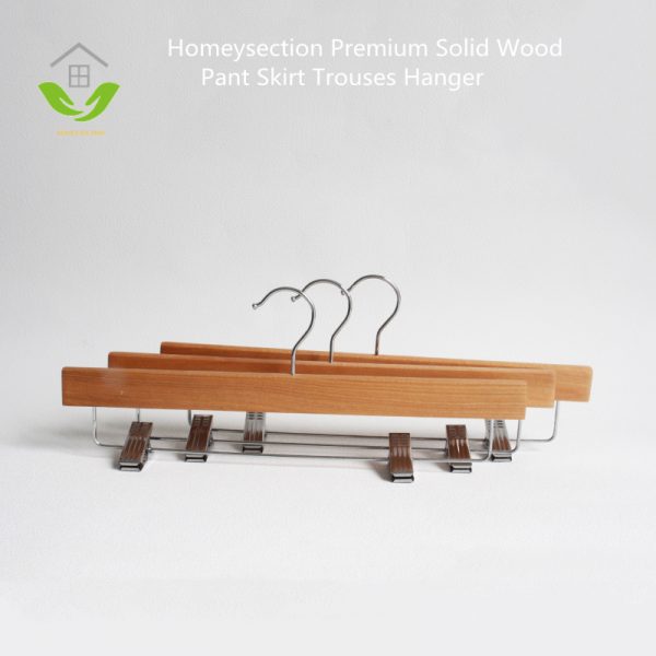 HSWDP003 Wood Pants Trousers Hanger with Clips