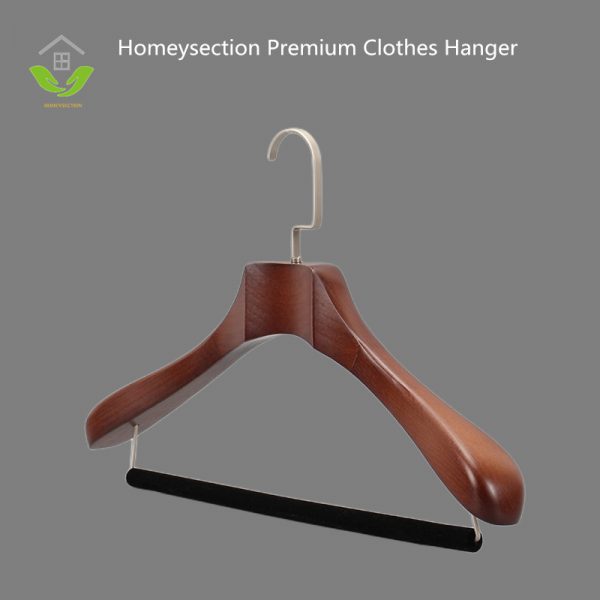 HSWDT283009 Factory Luxury antique wooden hangers for clothes wood hanger wholesale